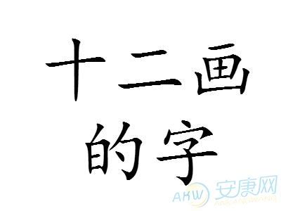 12筆畫的字|笔画12画的字